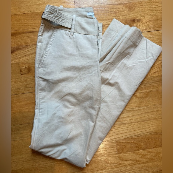 Zara Basics Khaki Straight Leg Pants - Picture 3 of 7